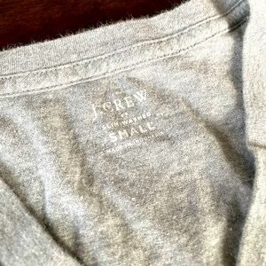 J Crew Slim Washed Grey V-Neck